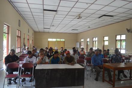 AUDIENSI PETANI LAHAN PASIR TERKAIT RENCANA PEMBANGUNAN REST AREA DI JJLS