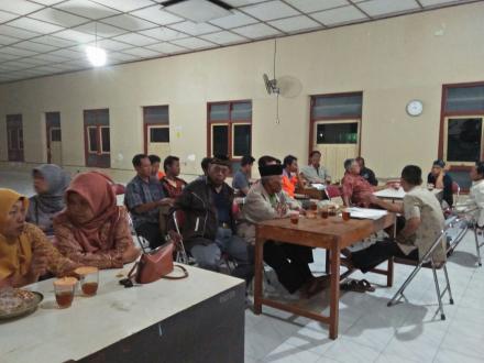 RAPAT  FORUM  PENGURANGAN  RESIKO BENCANA (FPRB ) DESA SRIGADING