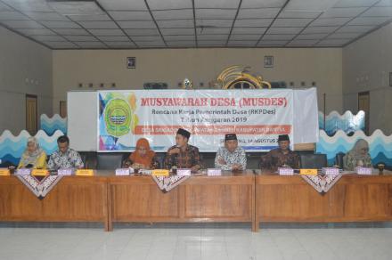 BPD DESA SRIGADING SELENGGARAKAN MUSDES RKP DESA TA 2019