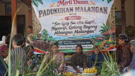 Sa Iyeg Sa Eka Kapti: Merti Dusun Malangan Teguhkan Semangat Guyub dan Gotong Royong